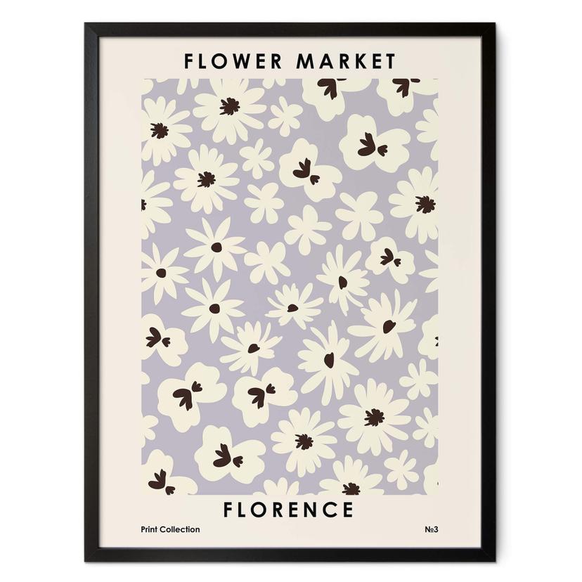 Póster NKTN - Mercado de flores de Florencia