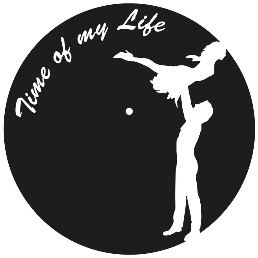 Adesivo murale - orologio "Time of my life"