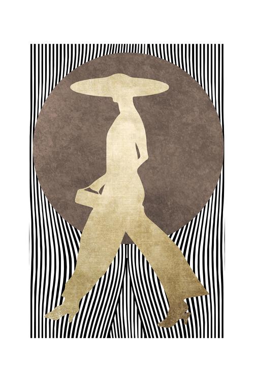 Plakat kunsttryk Kubistika - La Madame Noir, plakat (40 x 60 cm)