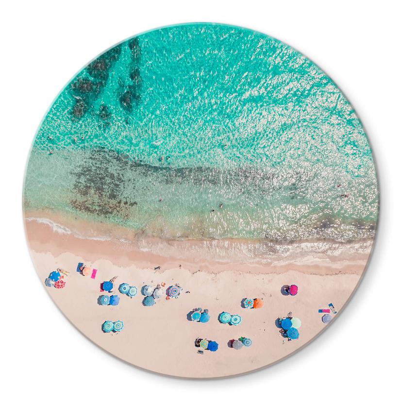 Tableau sur verre Sisi & Seb - Sur la plage