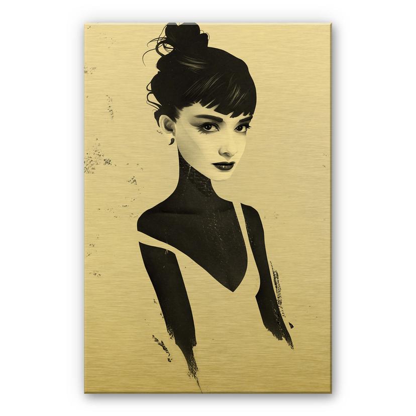 Alu-Dibond med guldeffekt - Ireland - Oh Audrey – print på aluminium (Alu-Dibond)