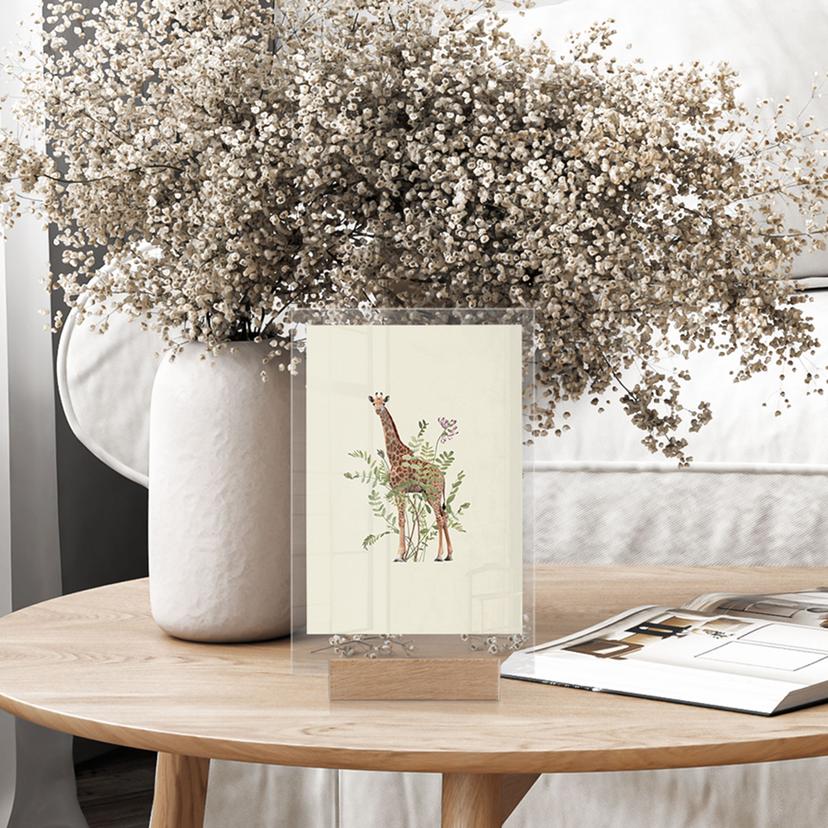 Tischaufsteller Florale Giraffe - Frida Floral Studio