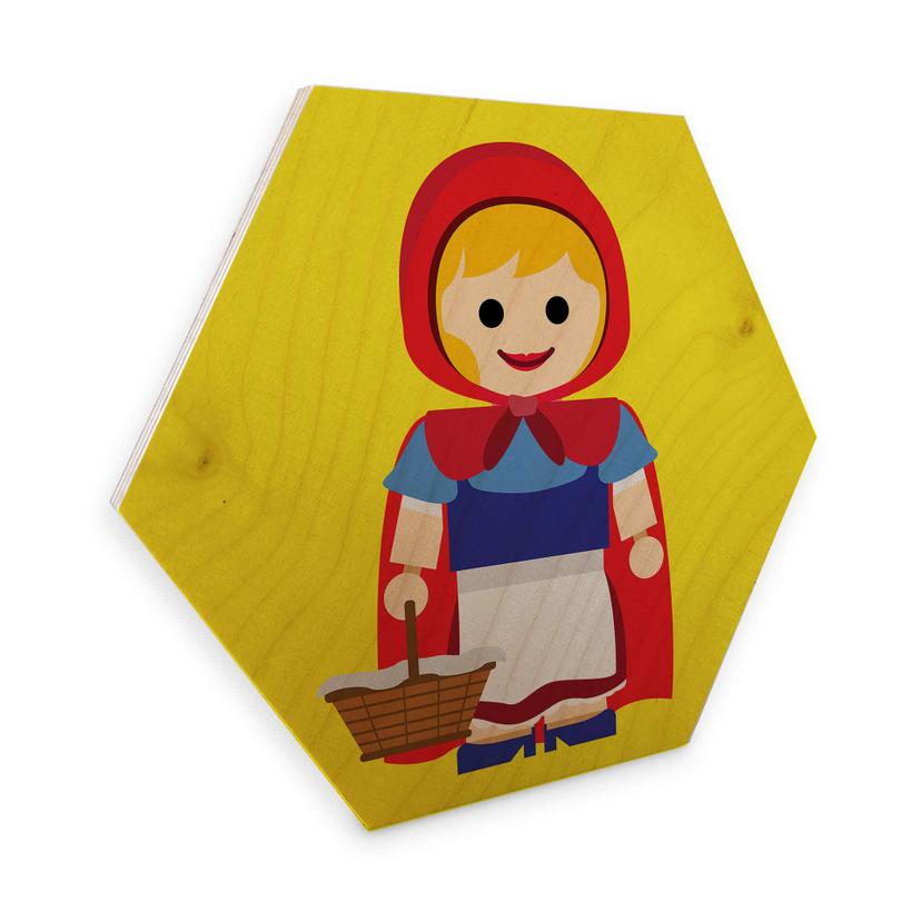 Hexagon hout Gomes - Roodkapje