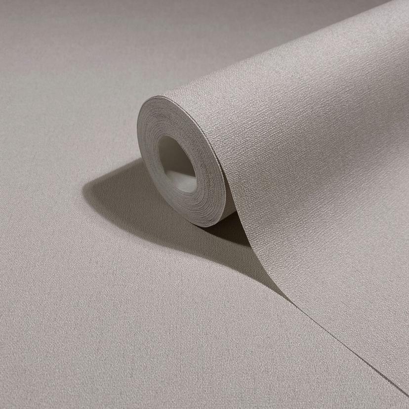 Carta da parati da parati in tessuto non tessuto effetto cemento, tinta unita, moderna e opaca in be