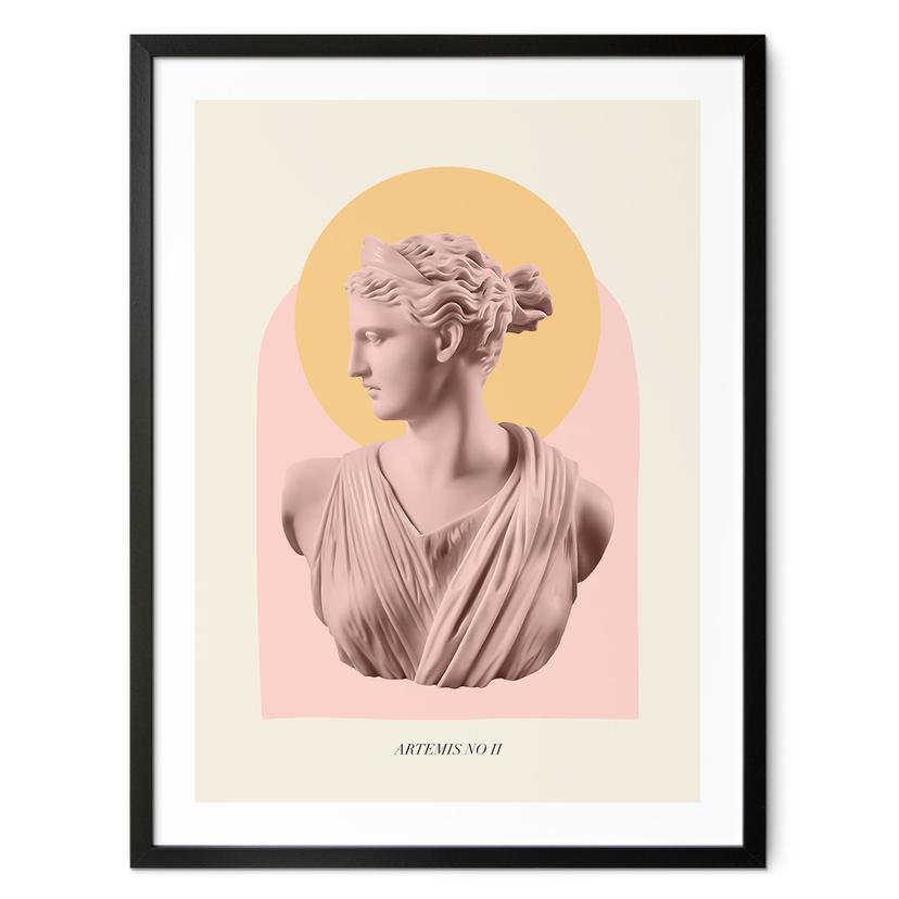 Póster estatua de la diosa Artemisa - Grace Digital Art