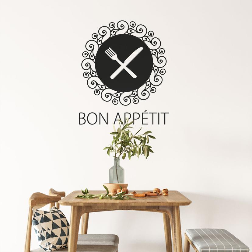 Sticker mural - Ornement Bon Appétit