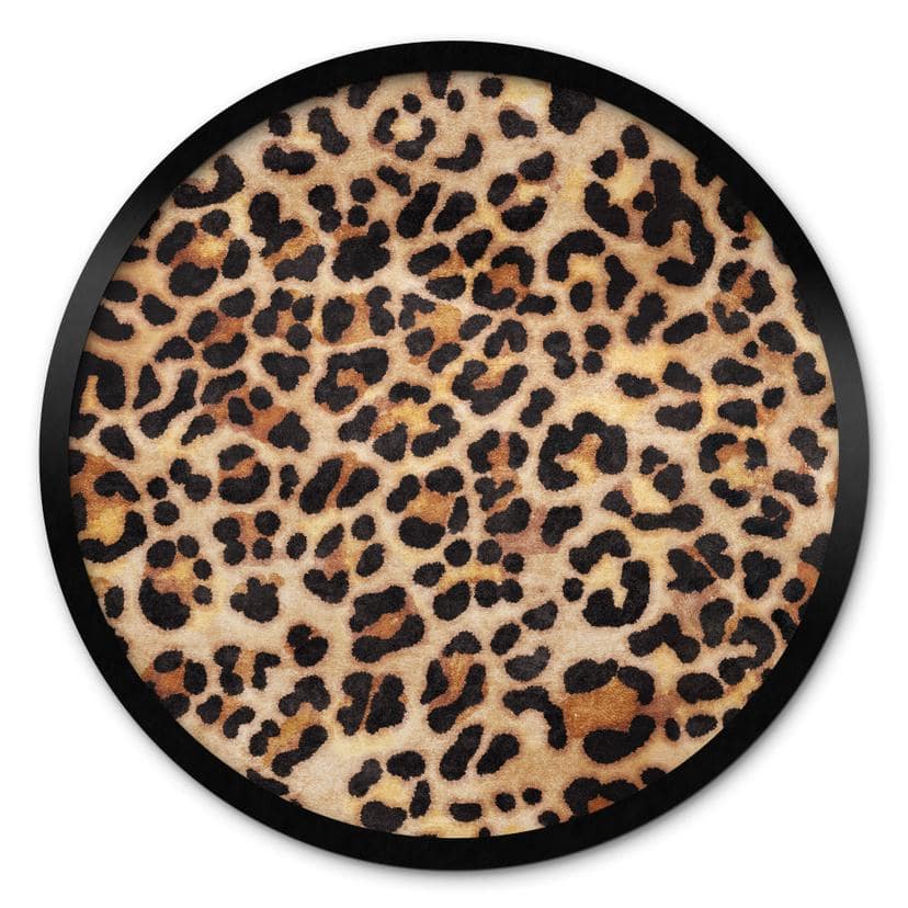 Plakat Vild leopard - Dyreprint - Tunaboylu - Rund