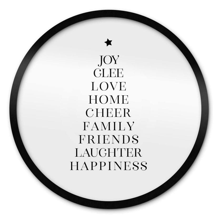 Plakat Blursbyai - Christmas Tree Typography