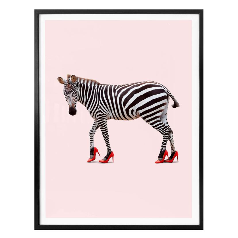 Póster Loose - Tacones de cebra