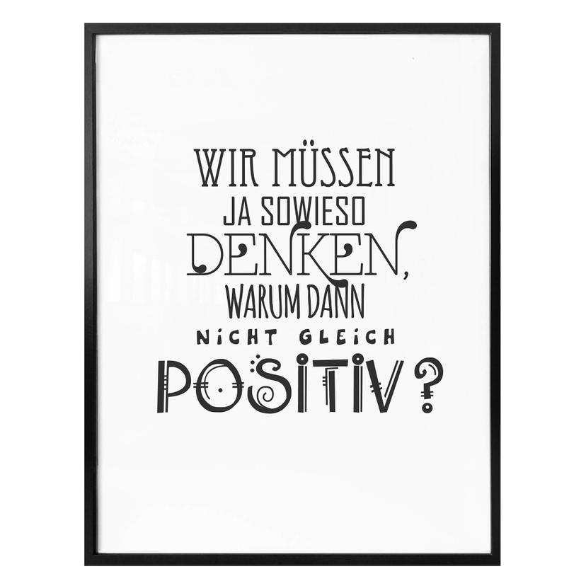 Poster Wir müssen ja sowieso denken