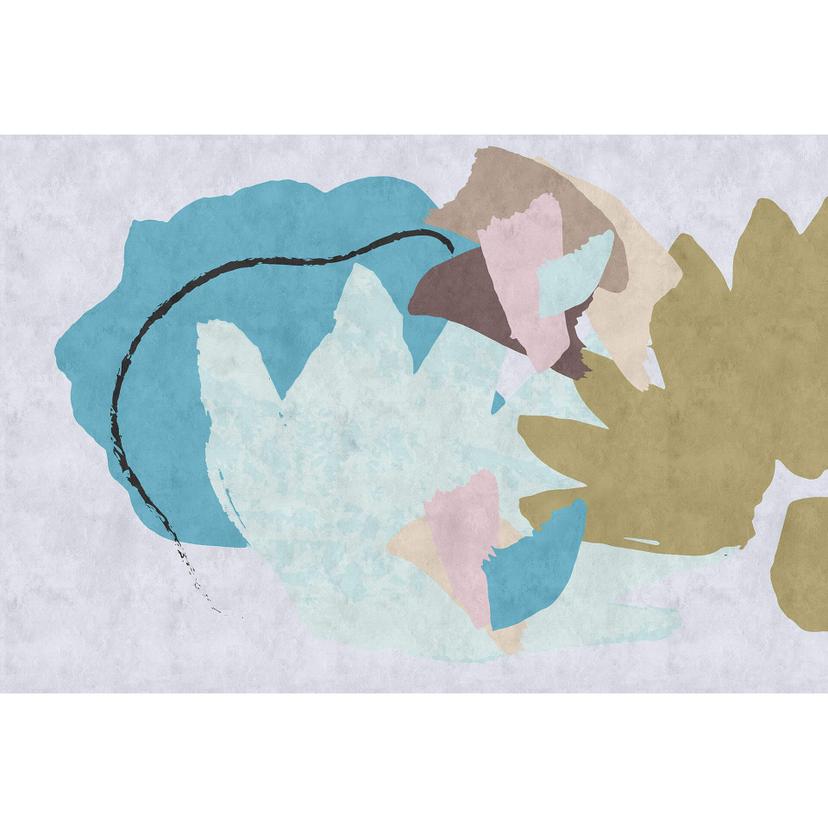 Livingwalls Fotomurale Walls by Patel 2 floral collage 1