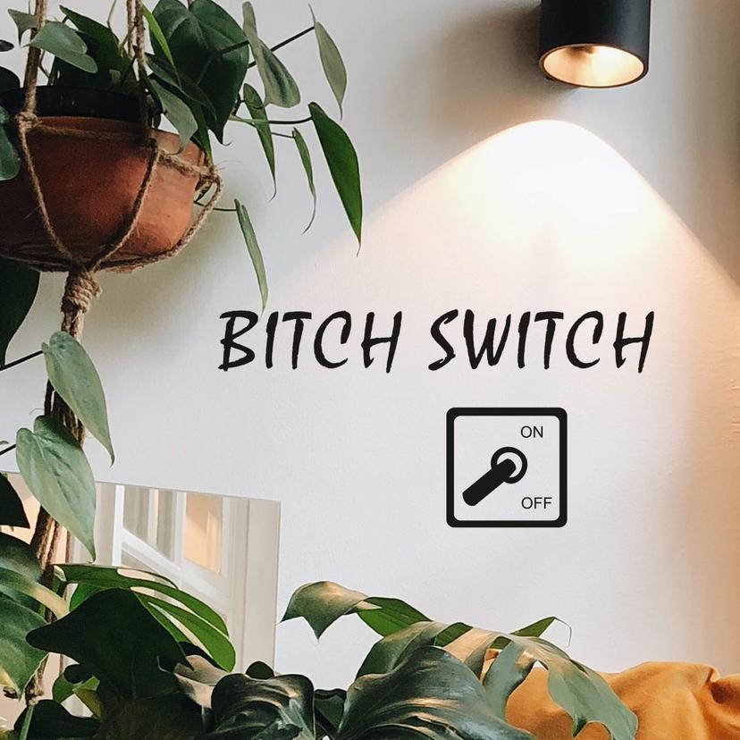 Sticker mural - Bitch switch