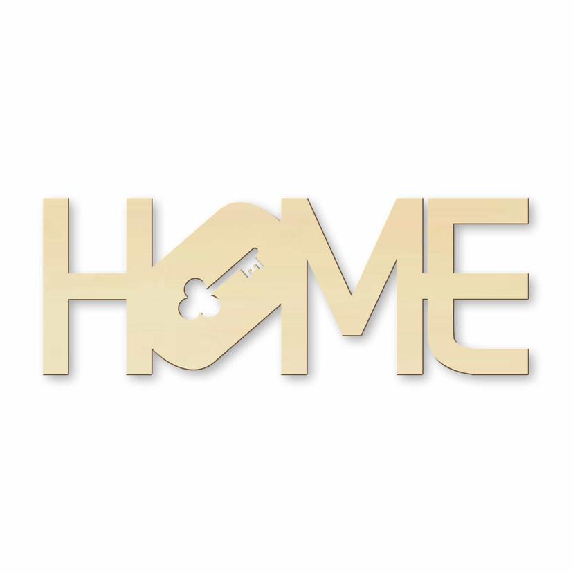 Scritta in legno - Home