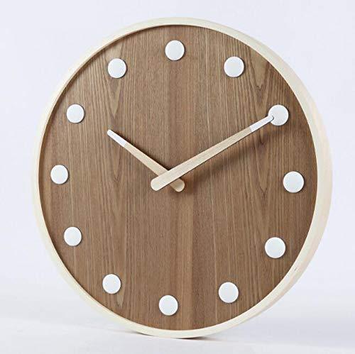 Orologio da parete moderno in legno Ø47 cm