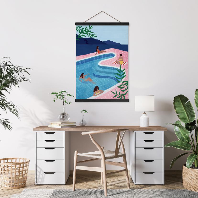 Poster tessile Relax in piscina - Tomljanovic