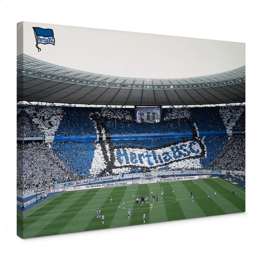 Lienzo Hertha BSC - Inicio del partido en el estadio