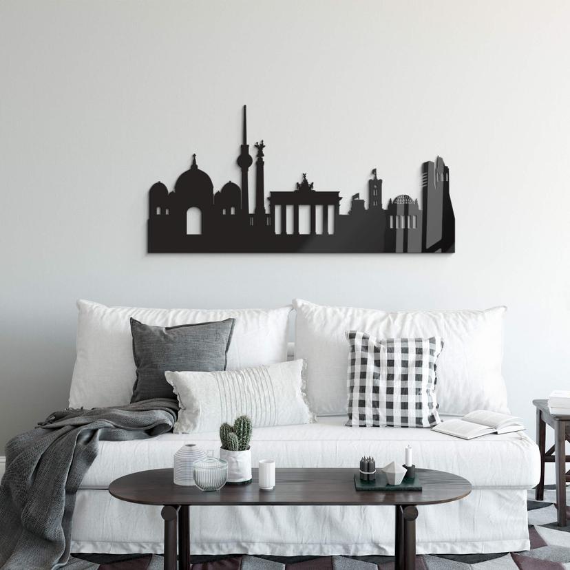 Decoración acrílica skyline Berlín