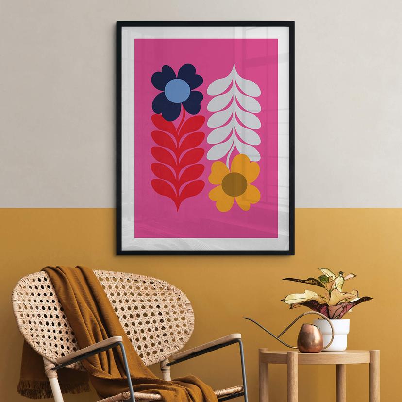 Poster Collett - Retro Flowers