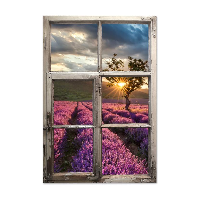 3D Adesivo murale - Lavanda shabby