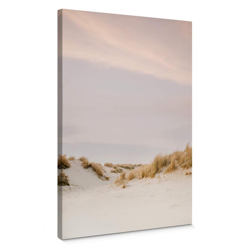 Lienzo Zwart - Paisaje de dunas en Ameland