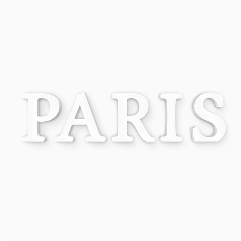 Scritta 3D - Paris