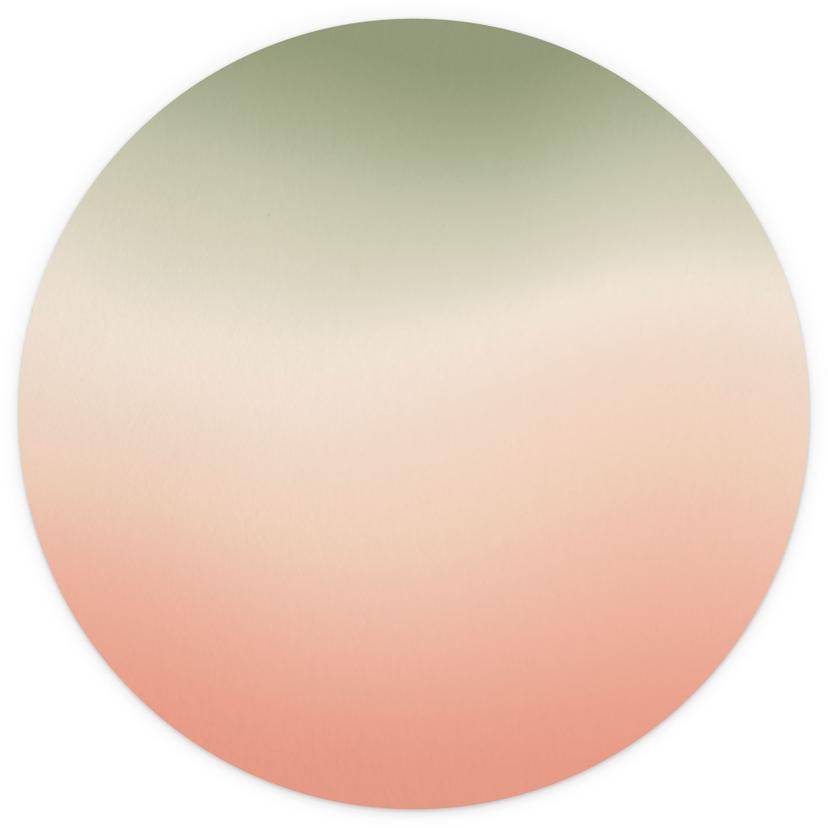 Ombre - Vattenmelon - Rund Fototapet - non-woven tapet/självhäftande non-woven tapet