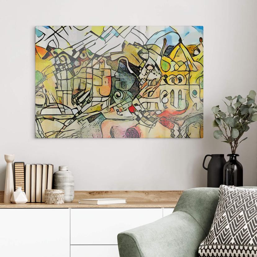 Stampa vetro Zamart - Kandinsky incontra Amsterdam