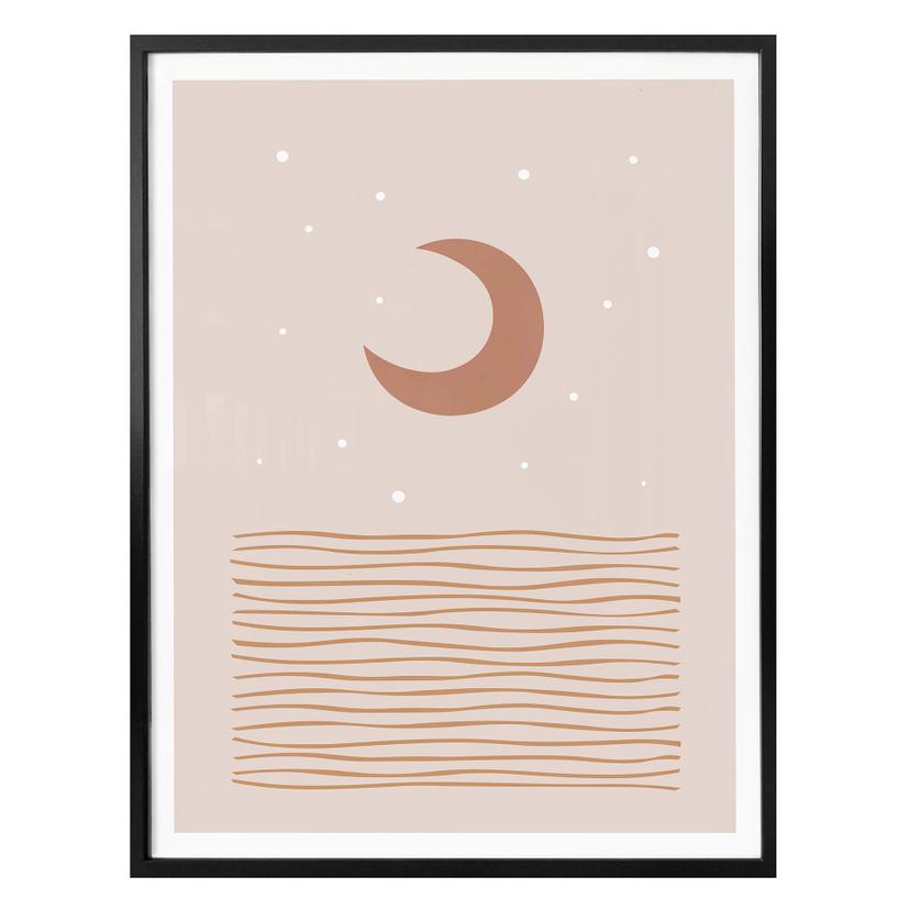 Póster Orara Studio - Luz de luna roja