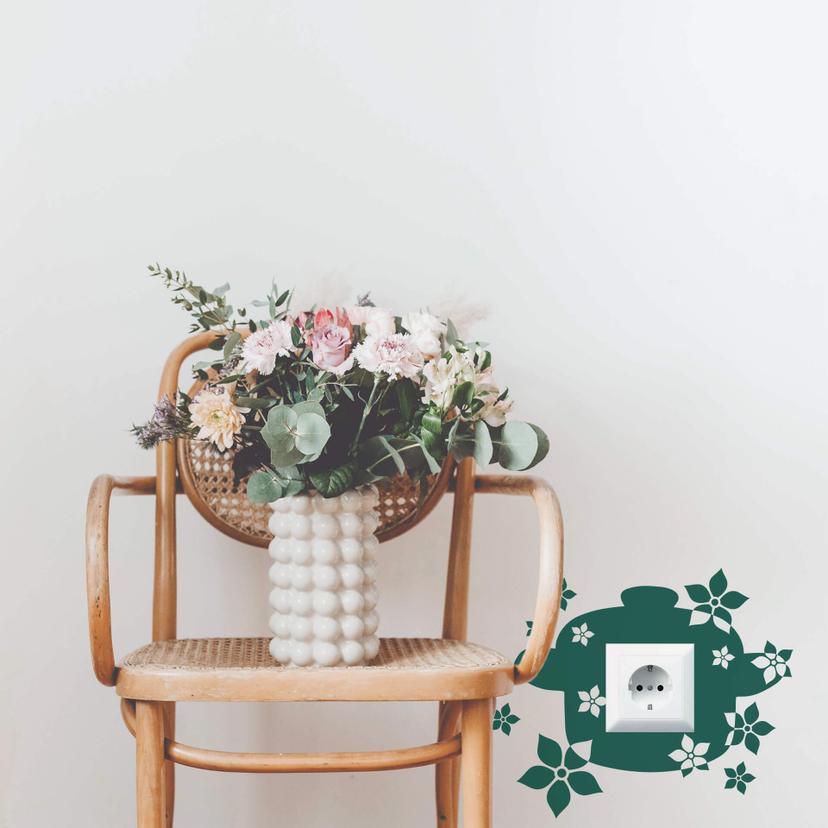 Sticker mural - Pot à fleurs