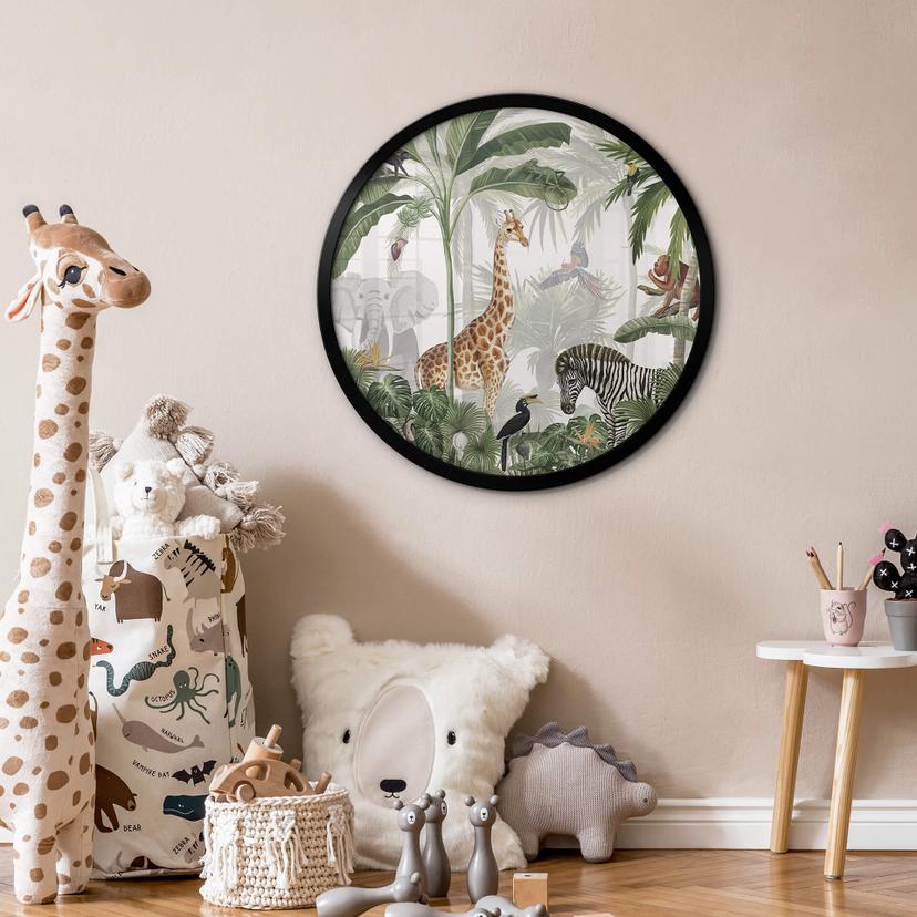 Poster Kikki Belle - Jungle Jive - Round