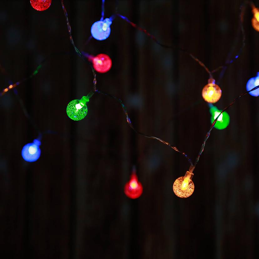 LED Lichterkette Glühbirnen mehrfarbig