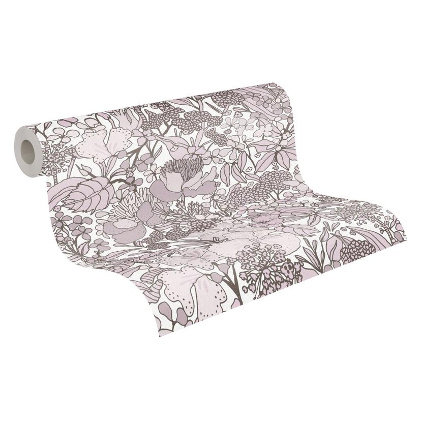 Architects Paper Floral Impression - Papier peint intissé jungle, crème
