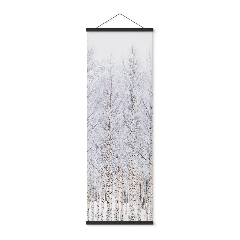 Tekstil plakat birkeskov om vinteren - EMELIEmaria - Panorama