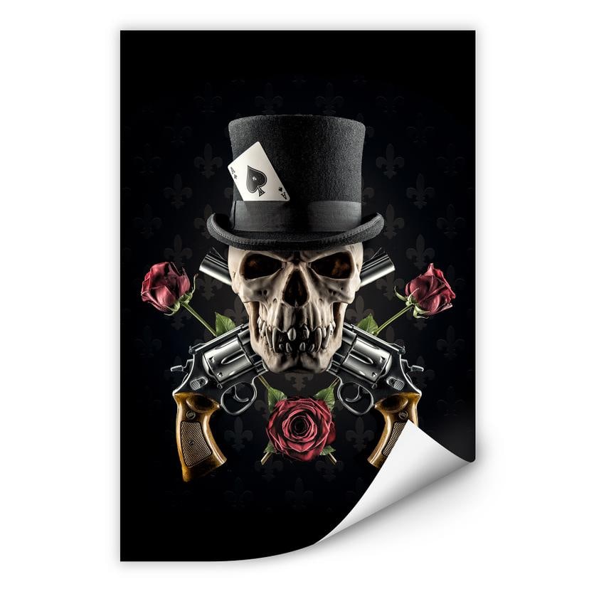 Zelfklevende Poster Damstén - Guns and Roses