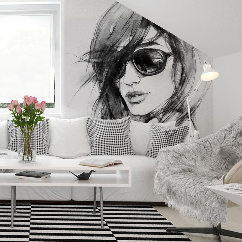Fototapet I Wear My Sunglasses - 288x260 cm