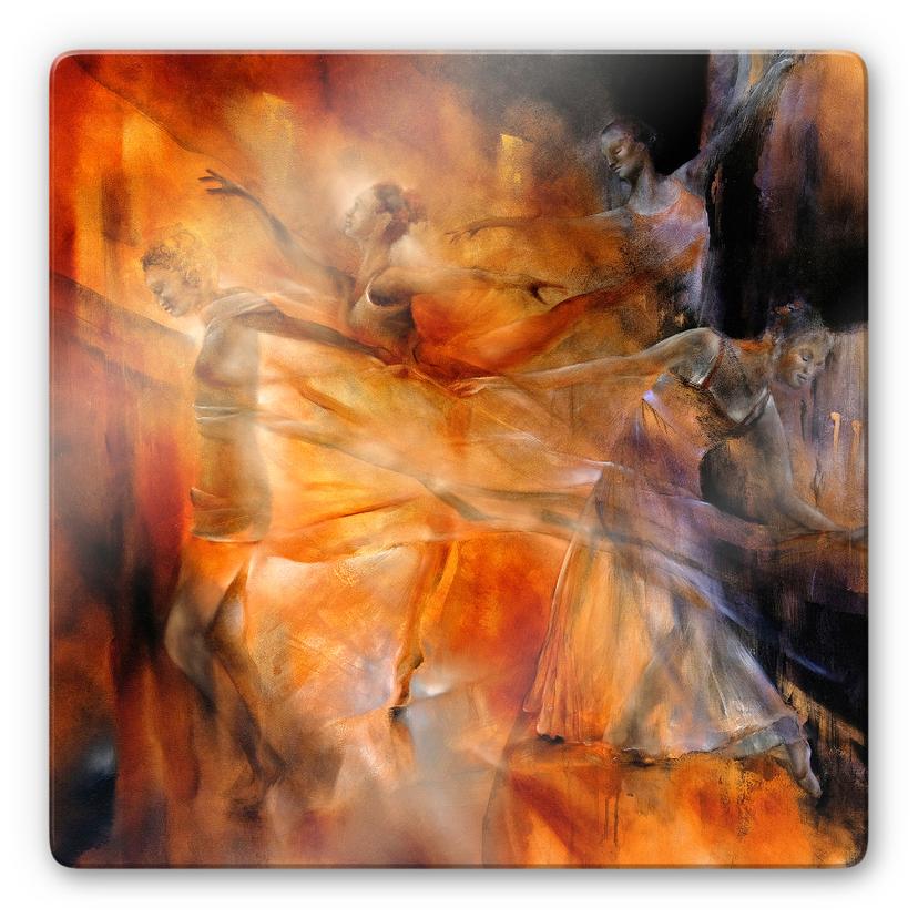 Glasschilderij Schmucker - Four Dancers