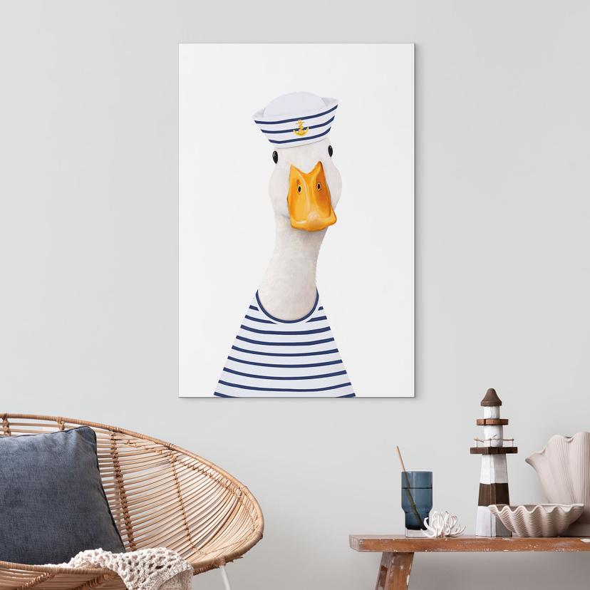 Wanddecoratie Maritieme Gans-Matroos - Korenkova