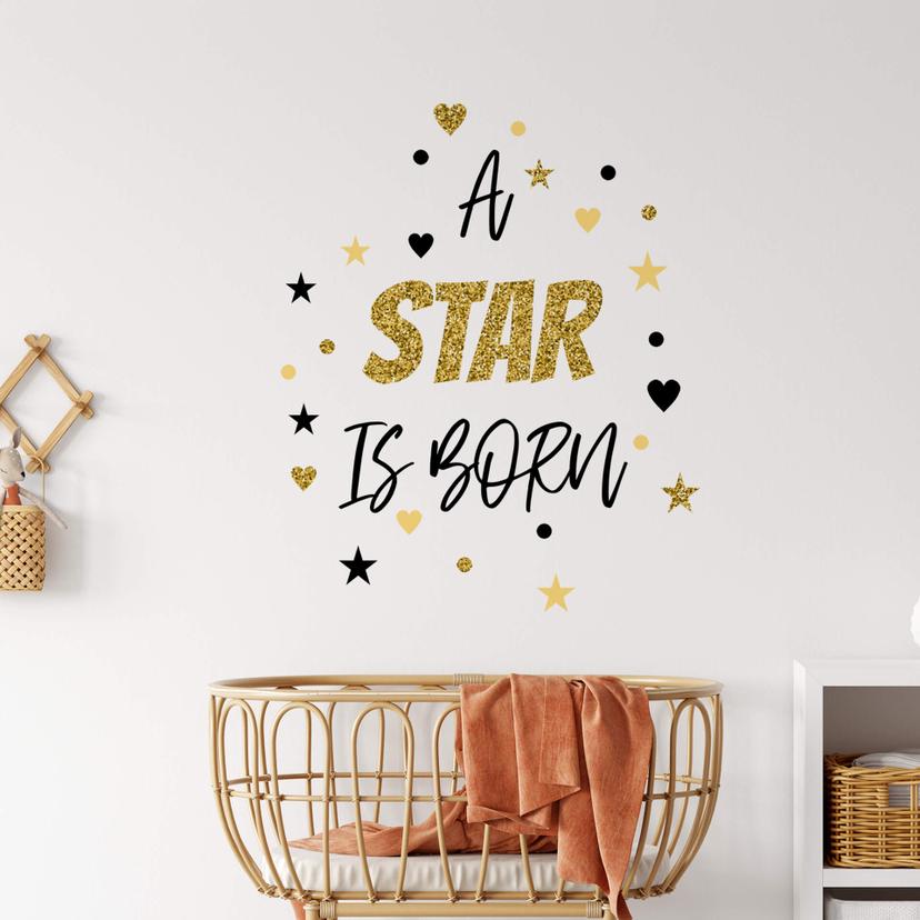 Sticker mural A star is born