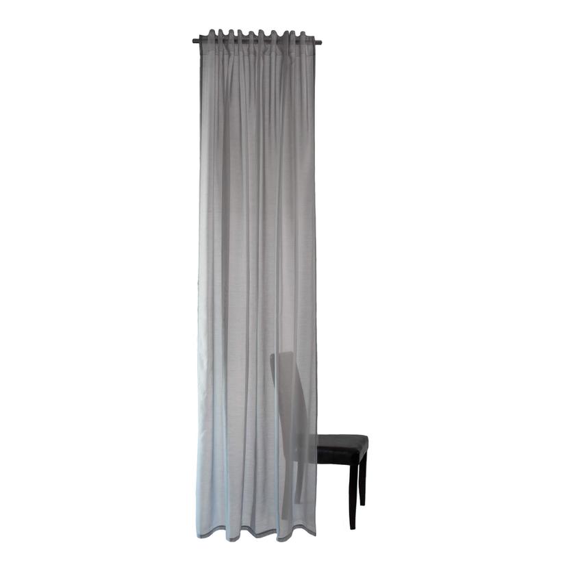 Homing Vorhang Lisa mit verdeckten Schlaufen grau -  2,45x1,40 m