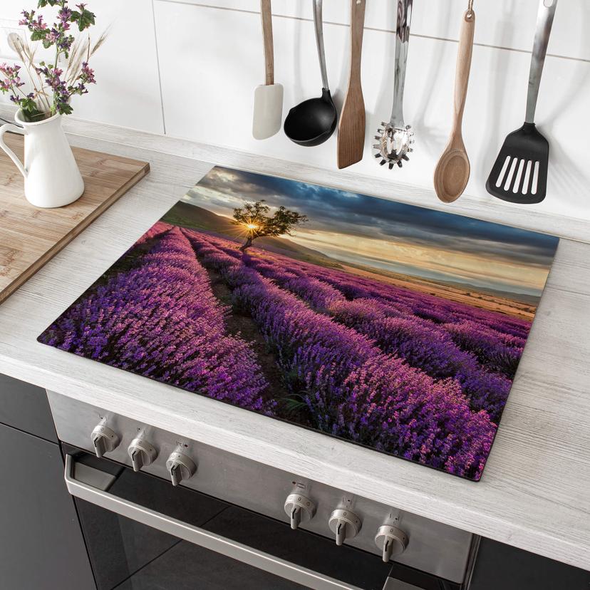 Piastre copri-fornelli Campi di lavanda