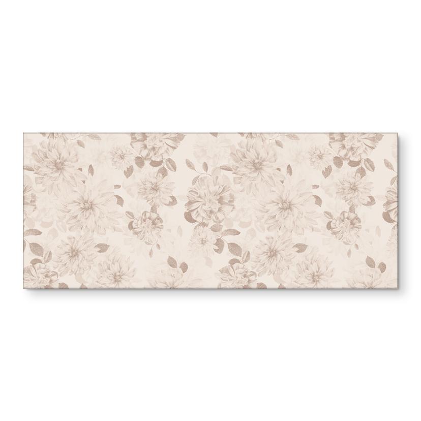 Rivestimento cucina Dahlias Shabby Chic Beige - Bloomery Decor
