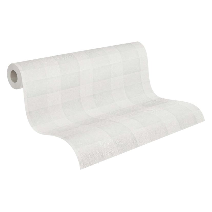 Papel pintado sostenible a cuadros - papel pintado casa de campo a cuadros no tejido de A.S. Créatio
