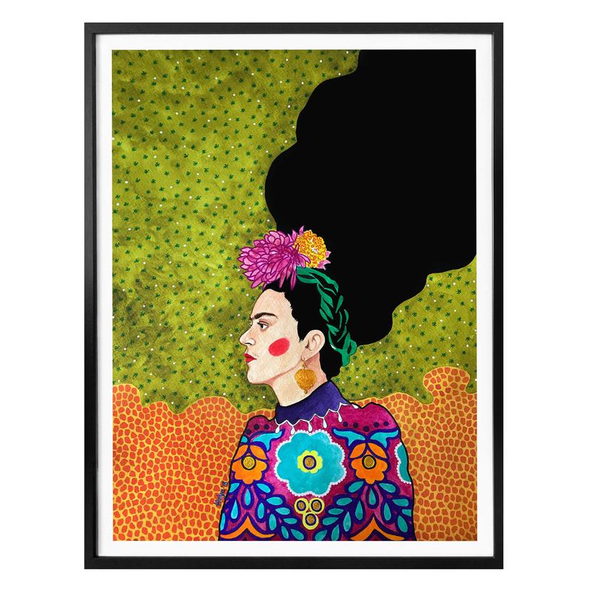 Póster Hülya - Retrato de Frida