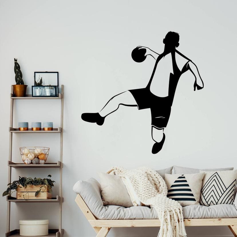 Sticker mural - Joueur de handball 02