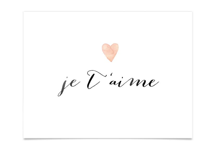 Poster Confetti & Cream - Je t'aime