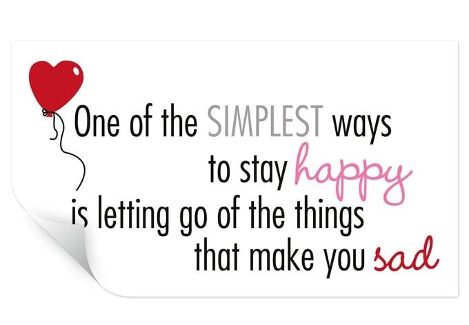 Zelfklevende Poster - One of the simplest ways…