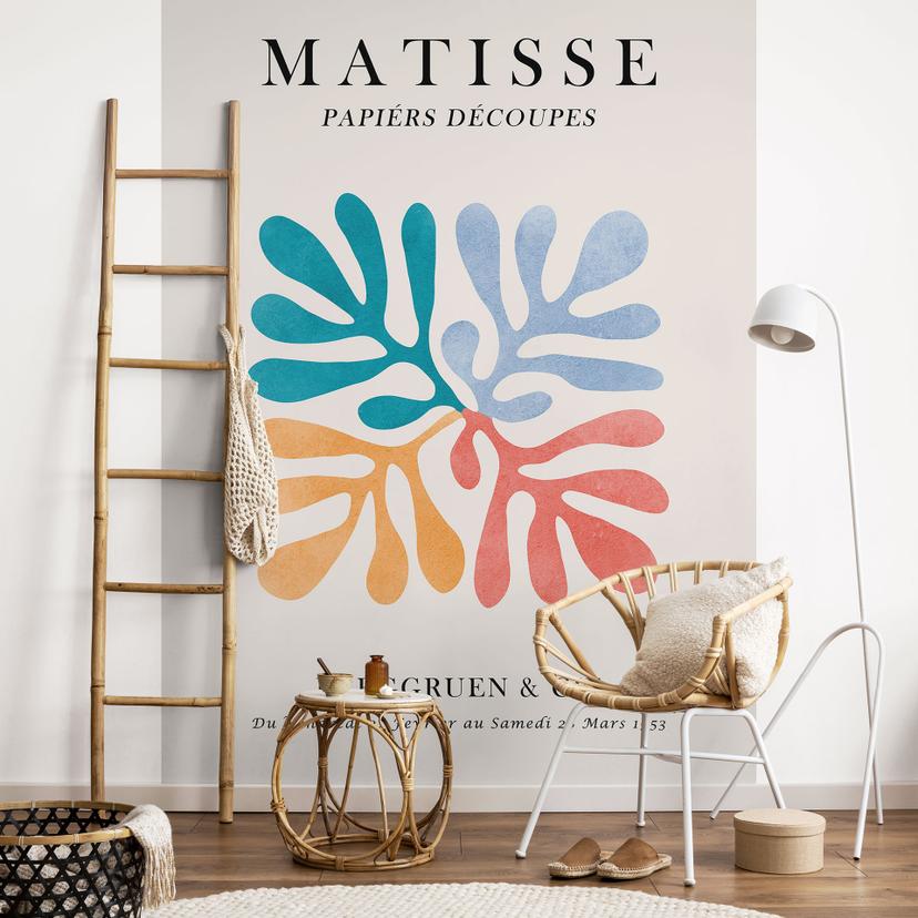 Papier peint affiche Papiers Découpés style Matisse - Costa