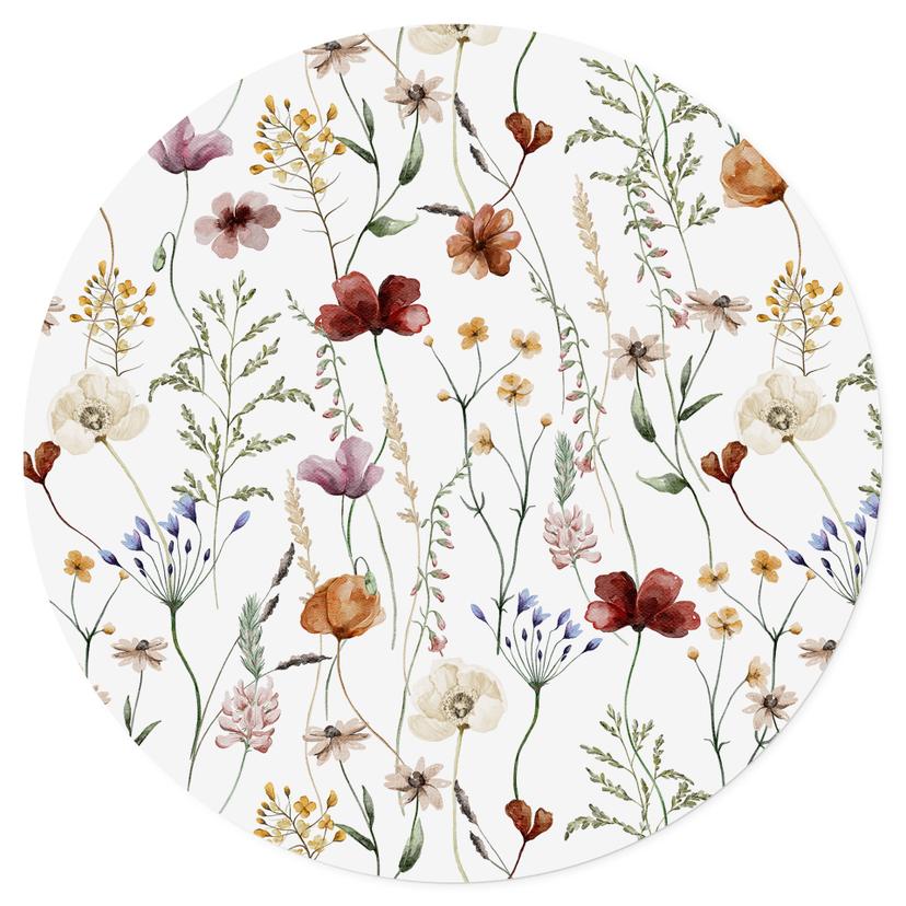 Adesivo murale Fiori di campo colorati - UN Designs