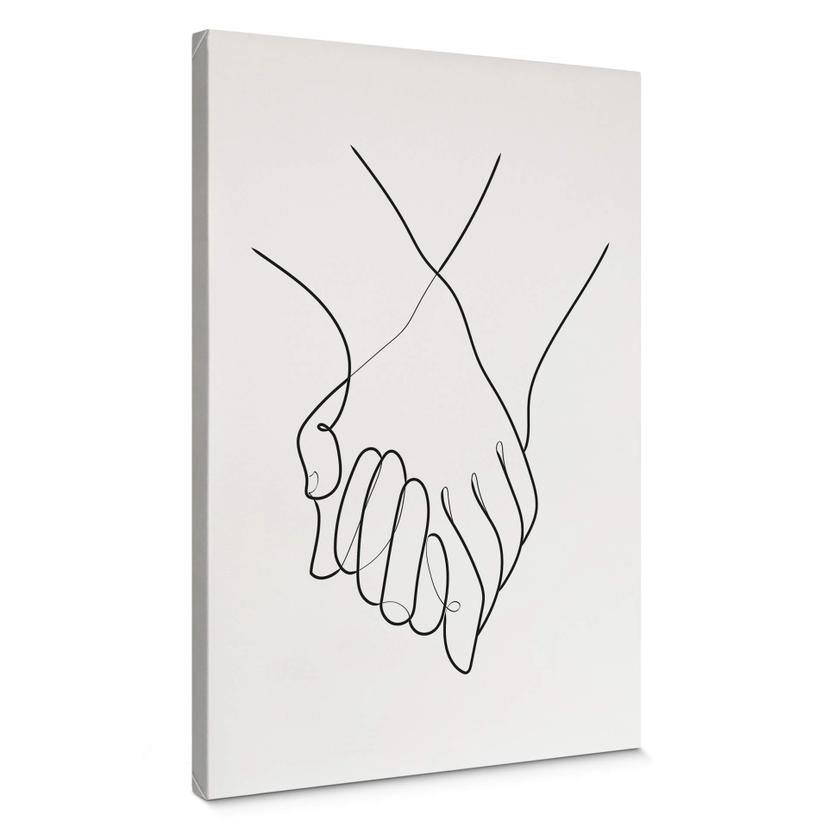 Lienzo 1X Estudio - Line Art Mano a Mano