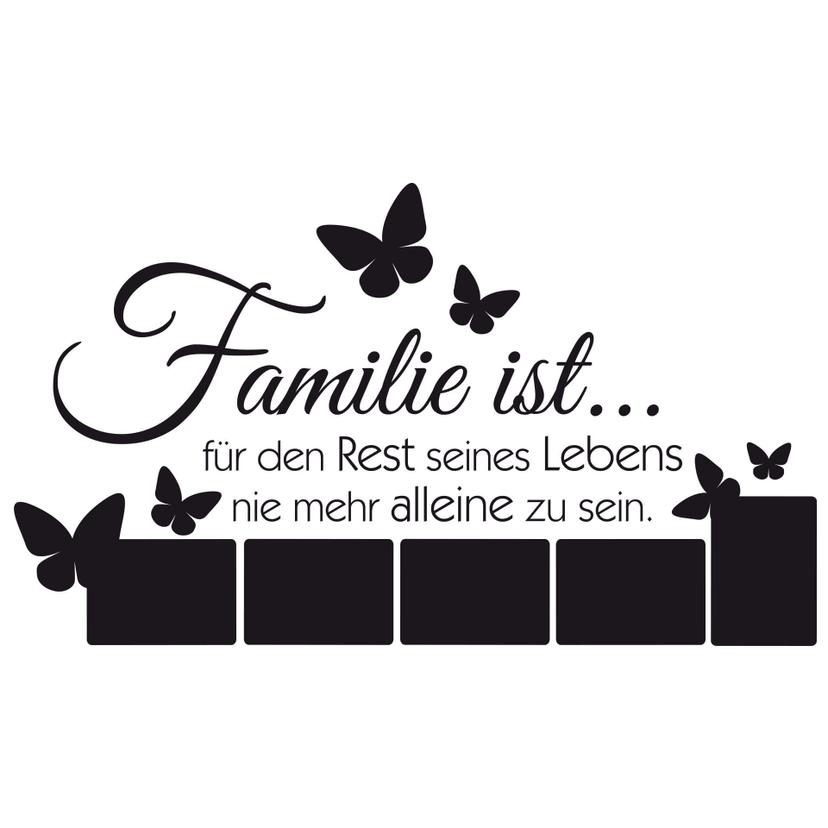 Wandtattoo Familie ist... mit Platz für Fotos